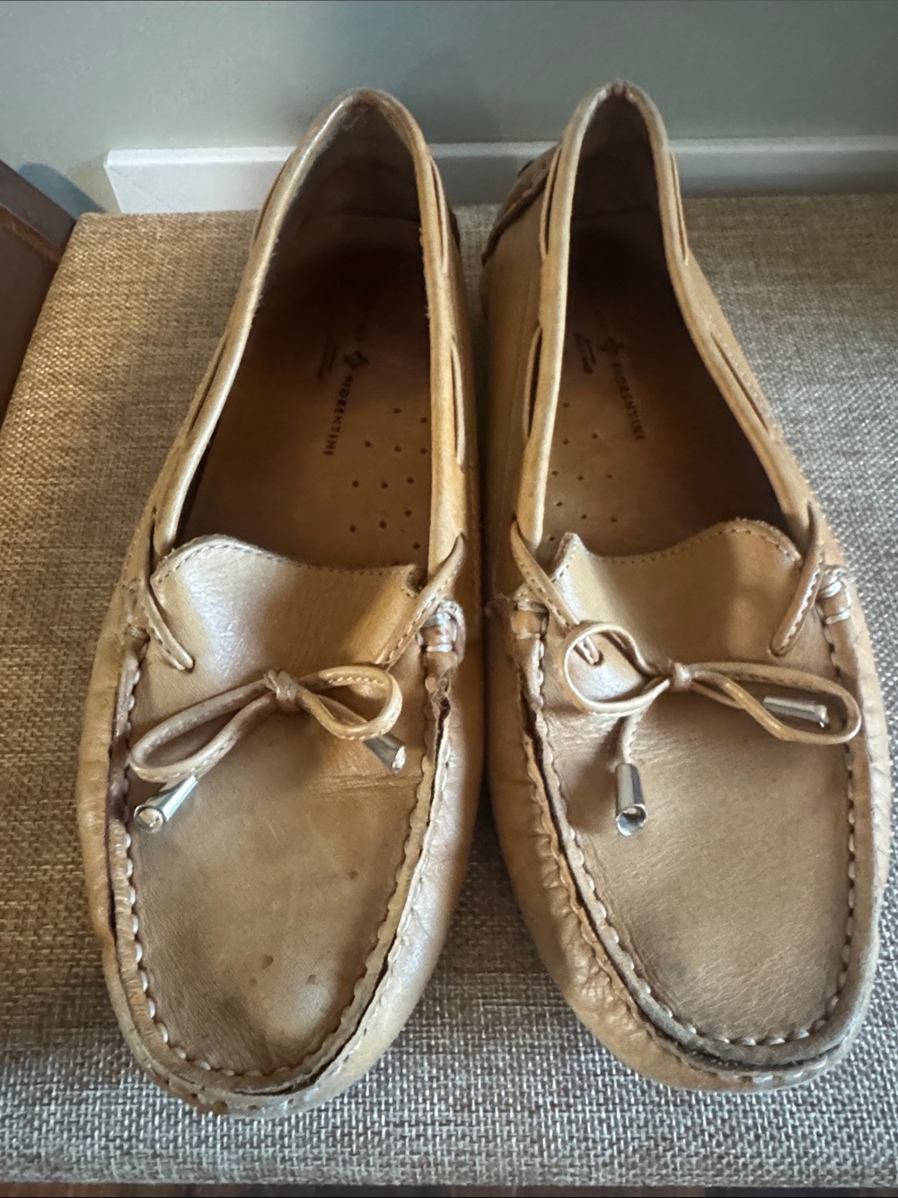 Tan Leather Moccasin Loafers